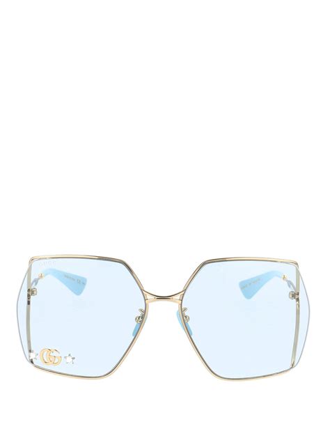 gucci clear lens sunglasses|gucci glasses transparent.